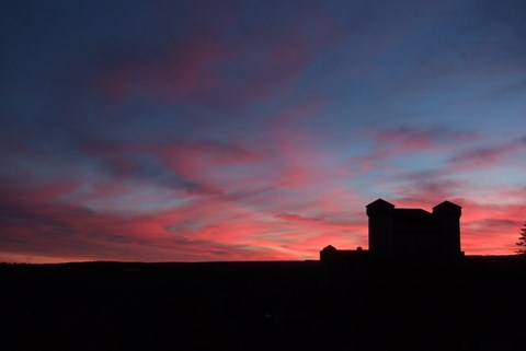 Sonnenuntergang in Cabrières